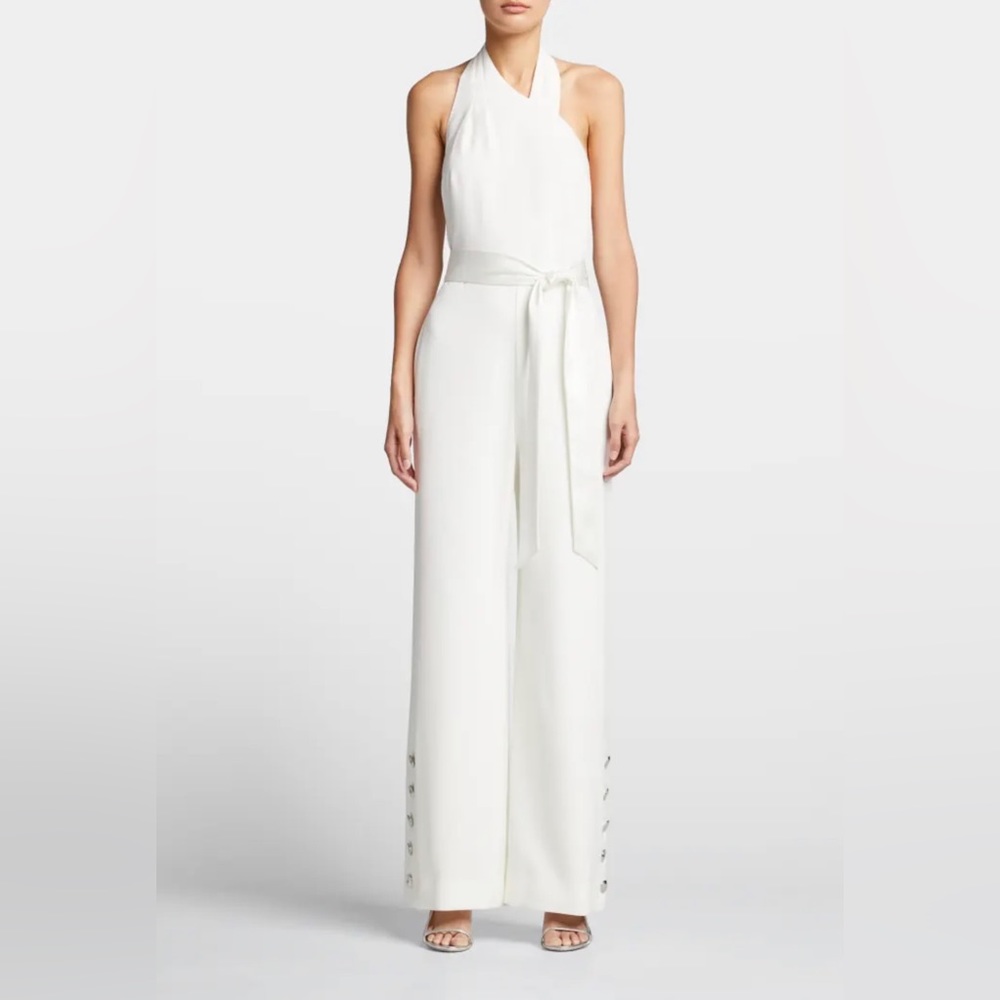 Milly Thea Backless Cady Jumpsuit. Size 0.